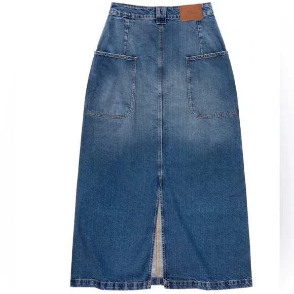 Telfar Long Jean Skirt - Blue Denim sz 2XL NWT